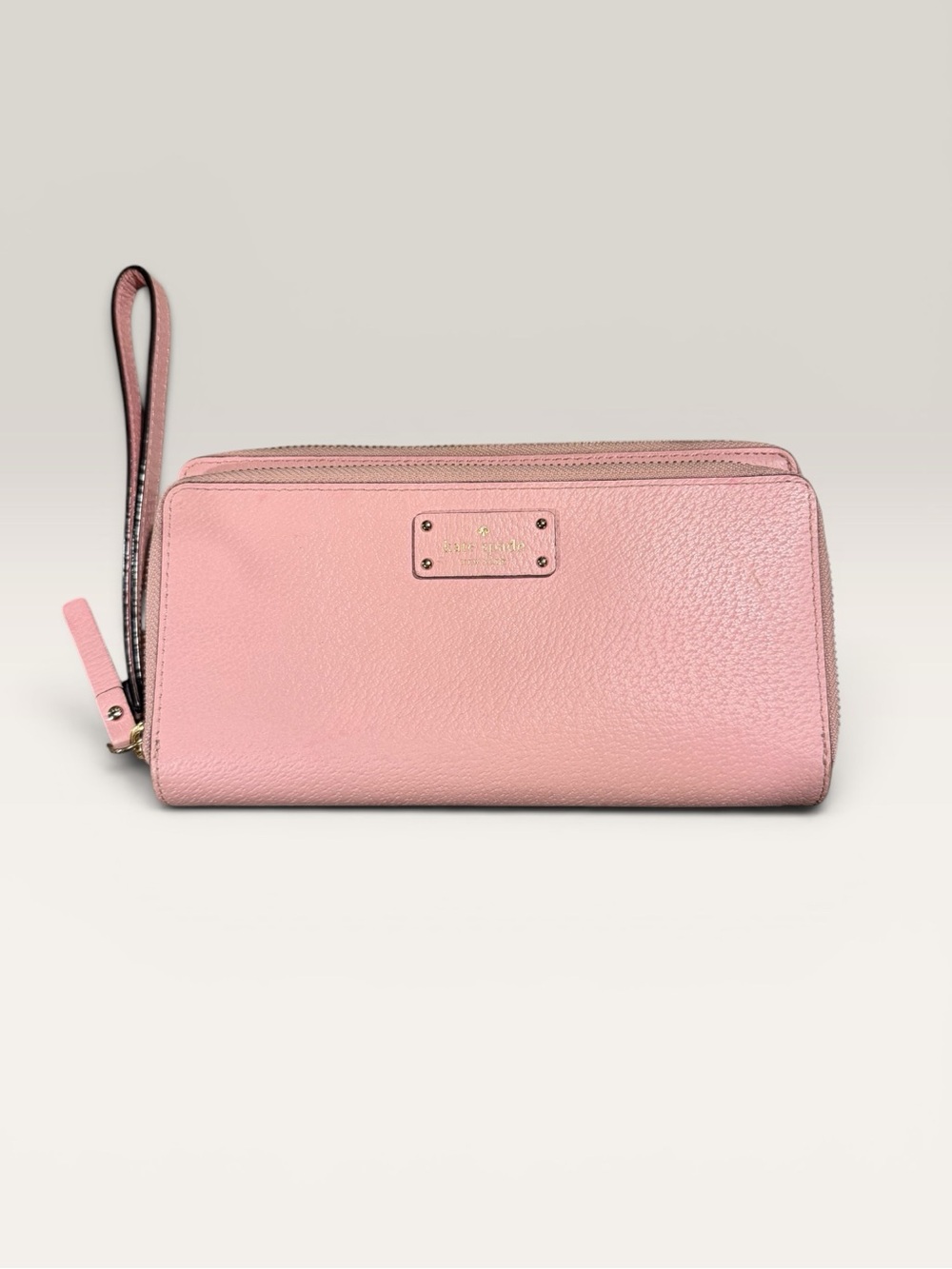 Kate Spade New York Grove Street Anita Double Zip Wristlet Wallet Pink Bonnet